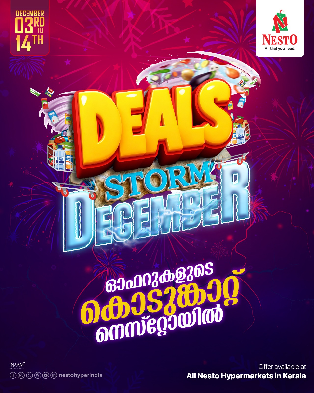 “DECEMBER 03RD ONLY! Unbeatable Prices on Personal Care, Snacks & Gadgets at Nesto.”