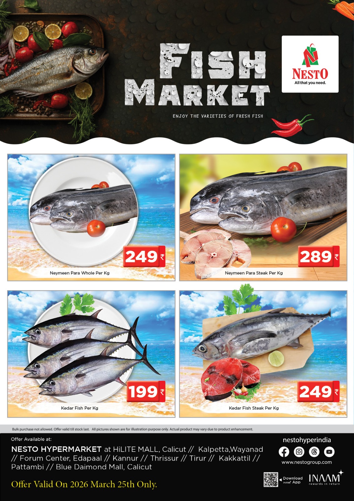 Fish Market Deals at Nesto Hypermarket