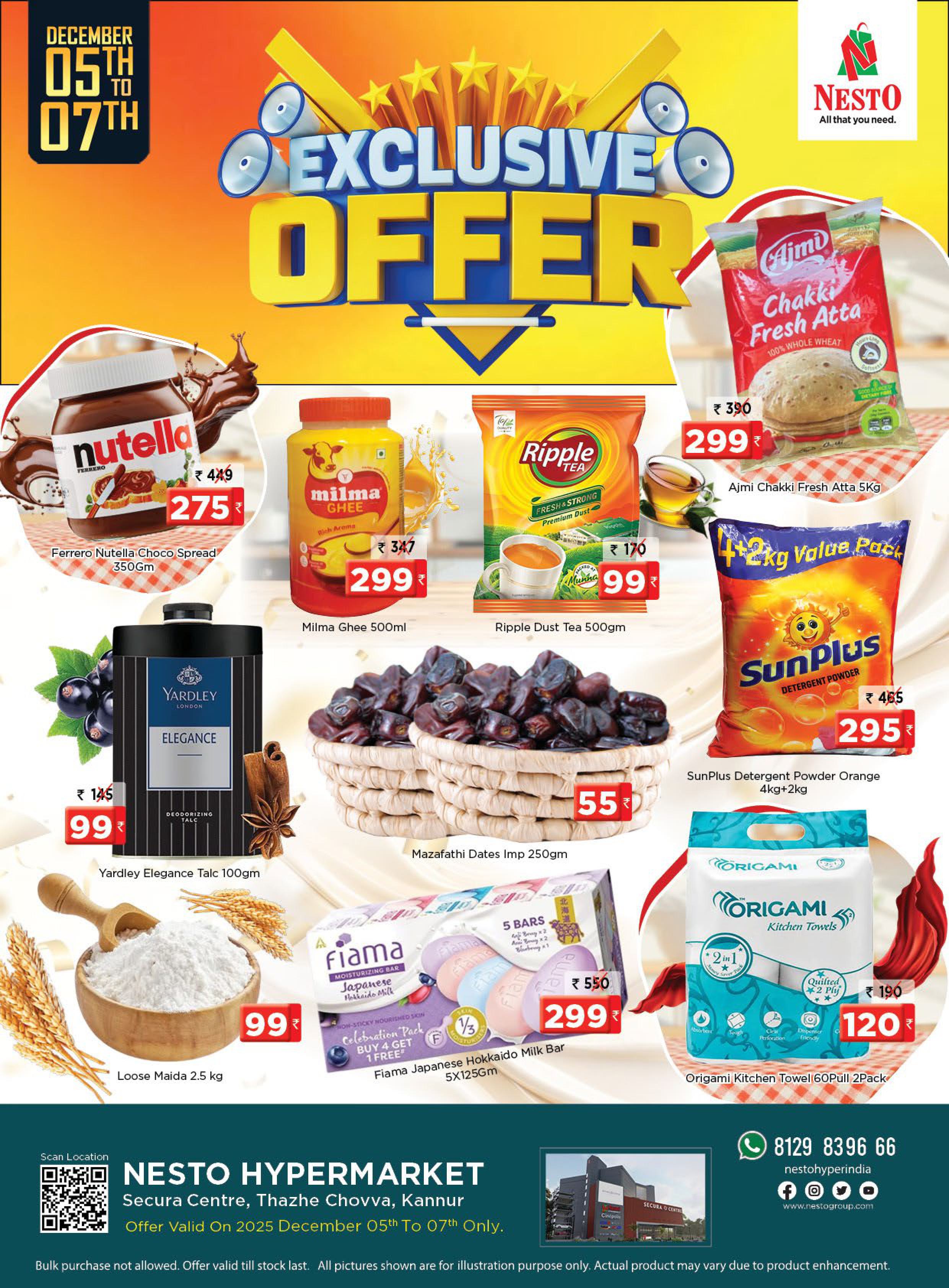 NESTO Exclusive Deals: Super Savings from Dec 05–07 in Kannur!