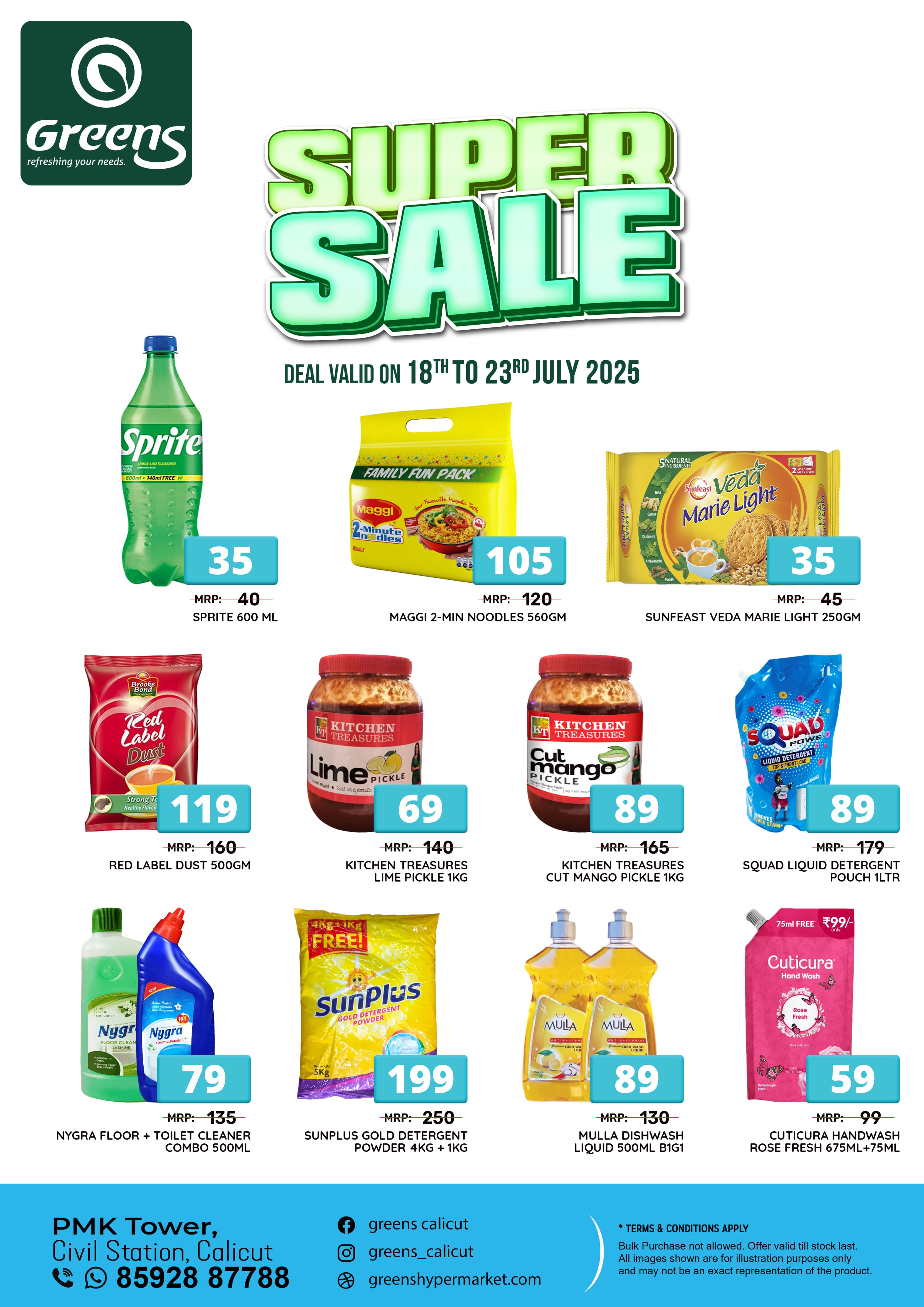 Super Sale @ Greens!