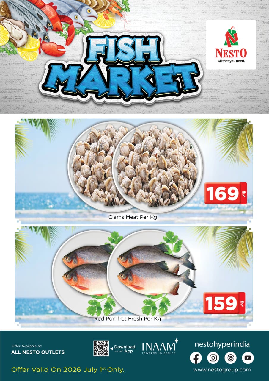 Nesto Fish Market Offers All Nesto Outlets