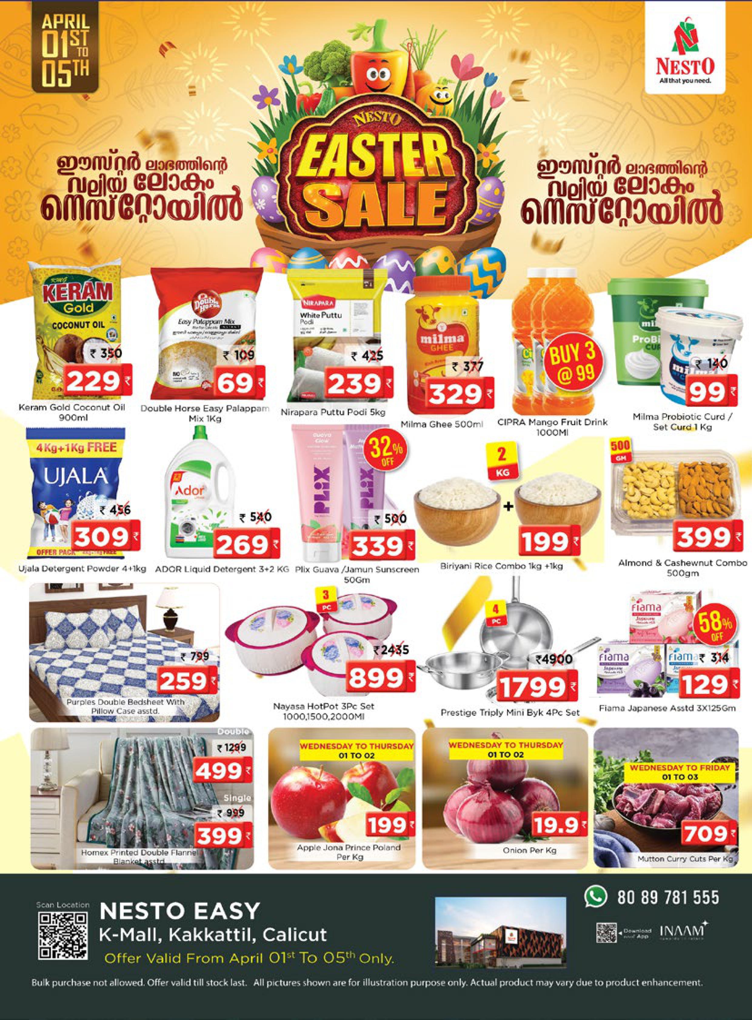 Nesto Easter Sale | April 1–5, 2026 | Kakkattil (Nesto Easy, K-Mall)