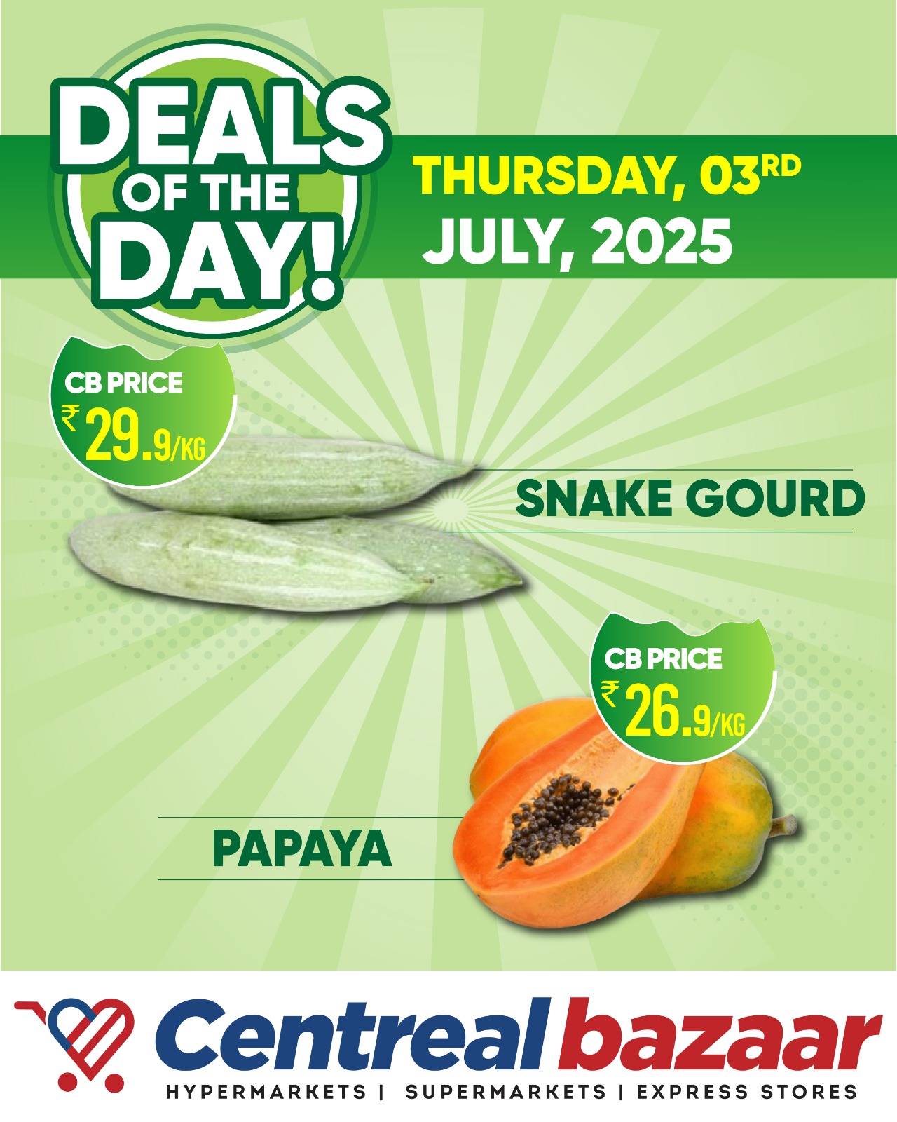 Deals Of The Day @ Centreal Bazaar!