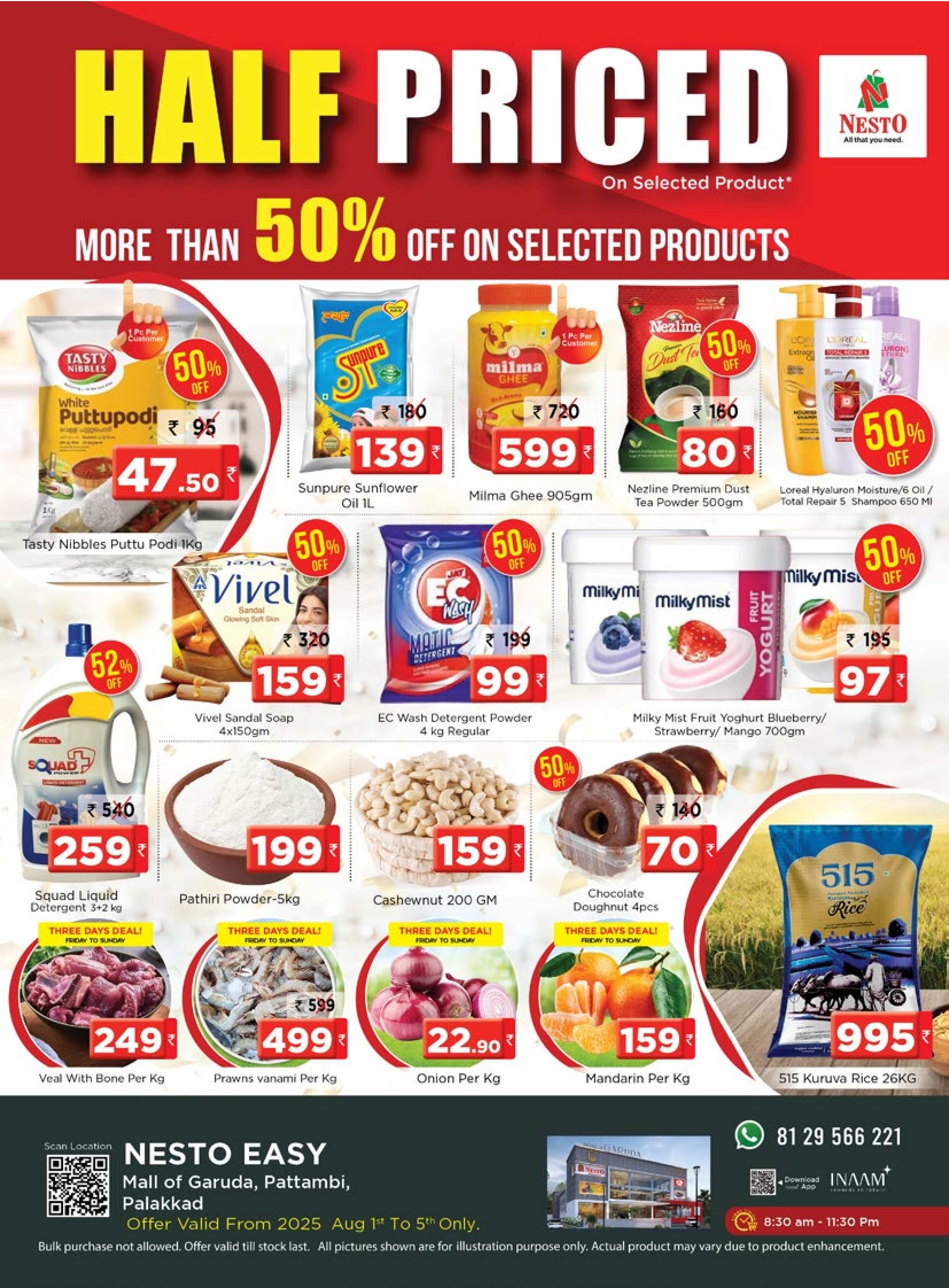 Half Prices @ Nesto Pattambi Palakad!