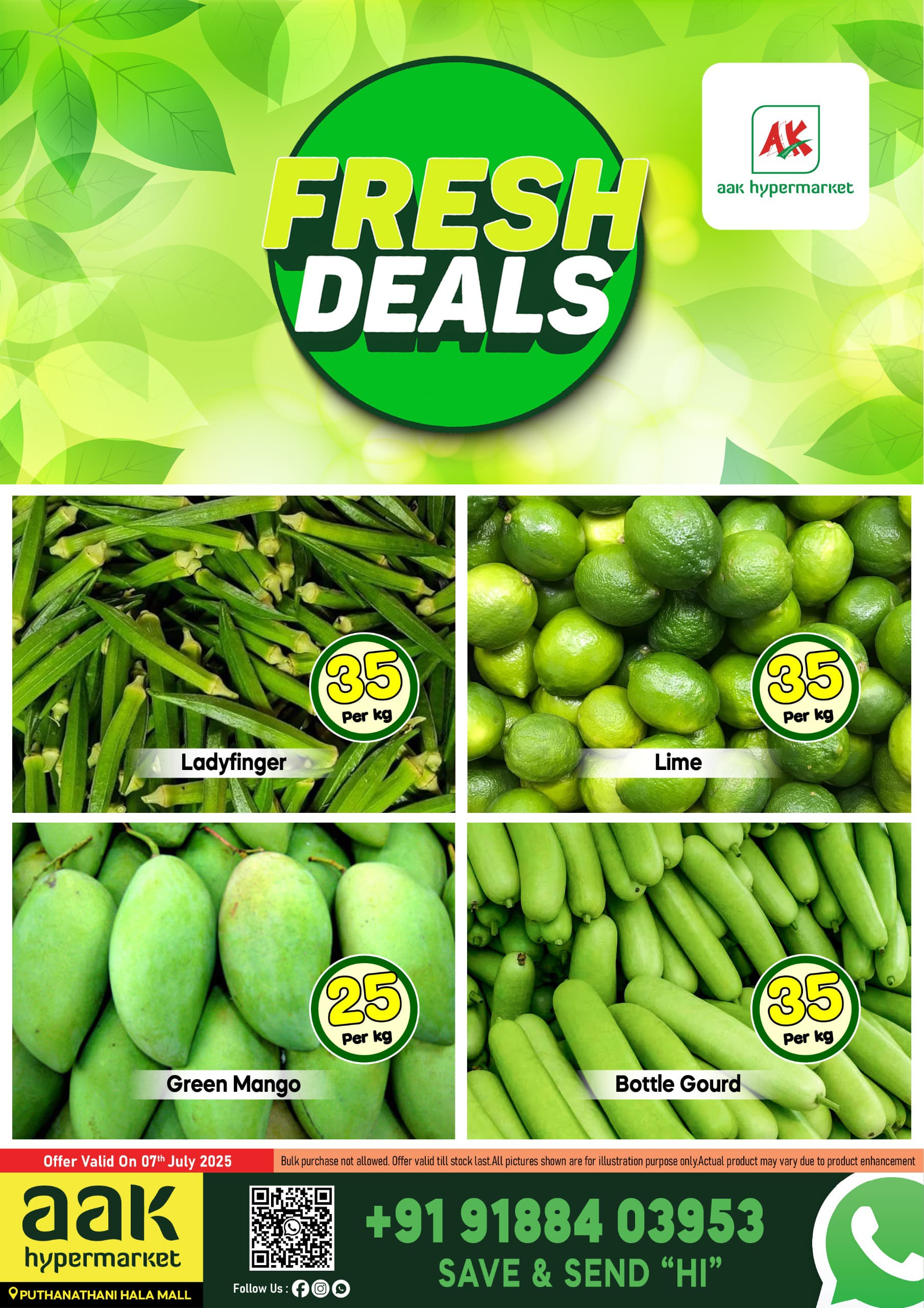 Fresh Deals @ AAK Puthhanathani