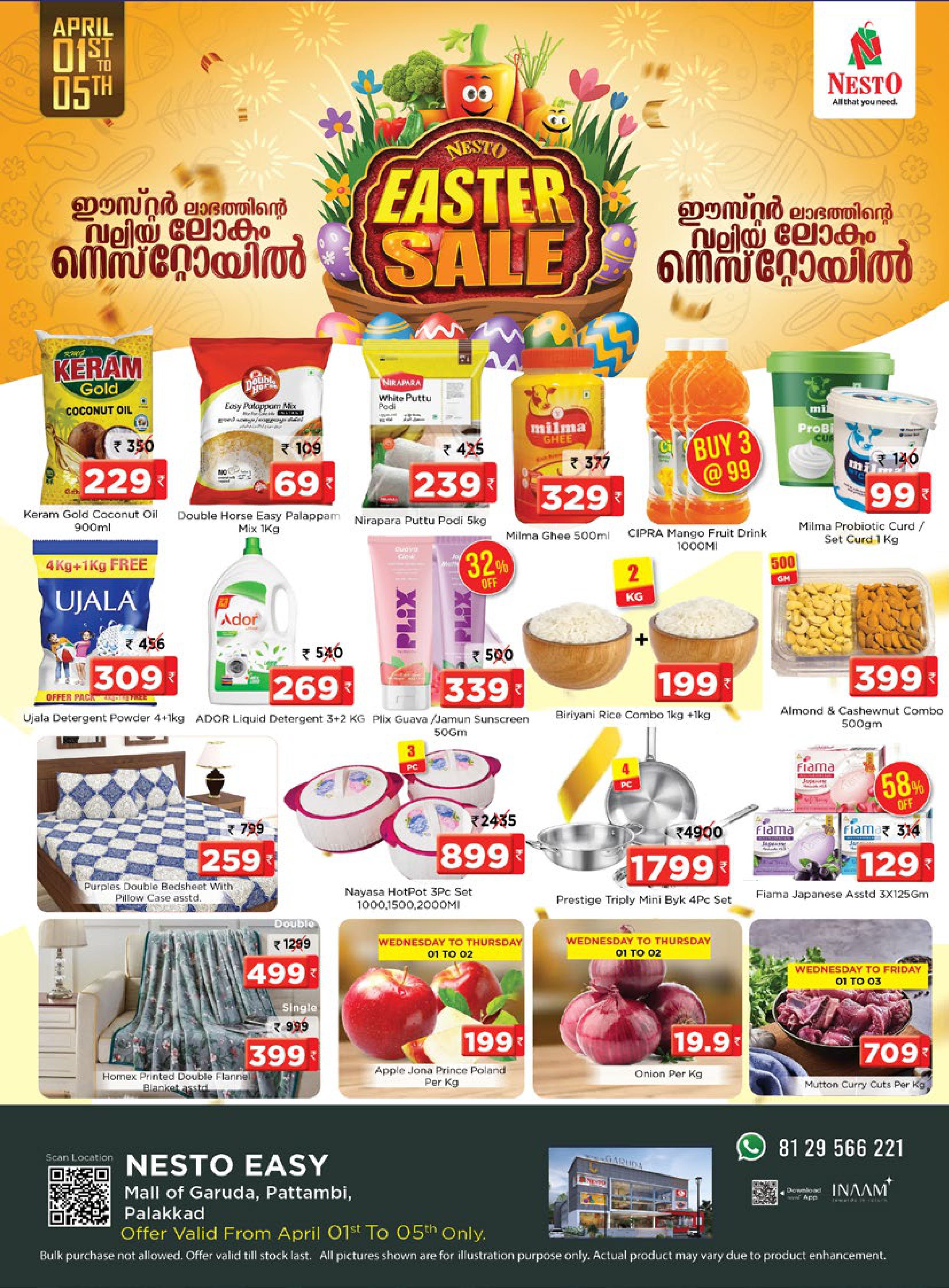 Nesto Easter Sale | April 1–5, 2026 | Pattambi