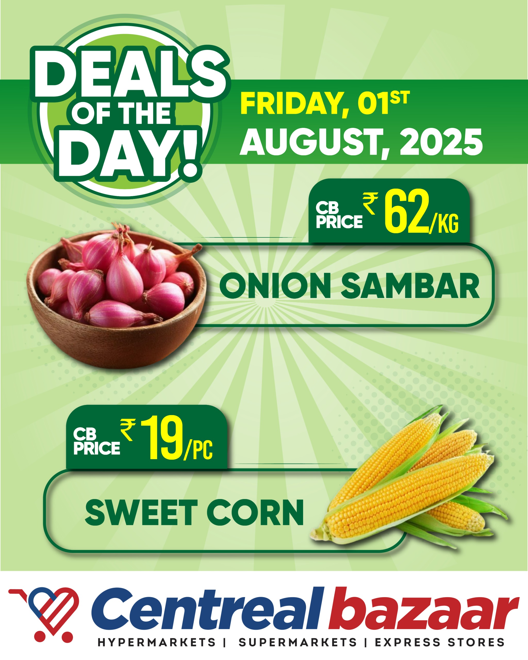 Deals Of The Day @ Centreal Bazaar!