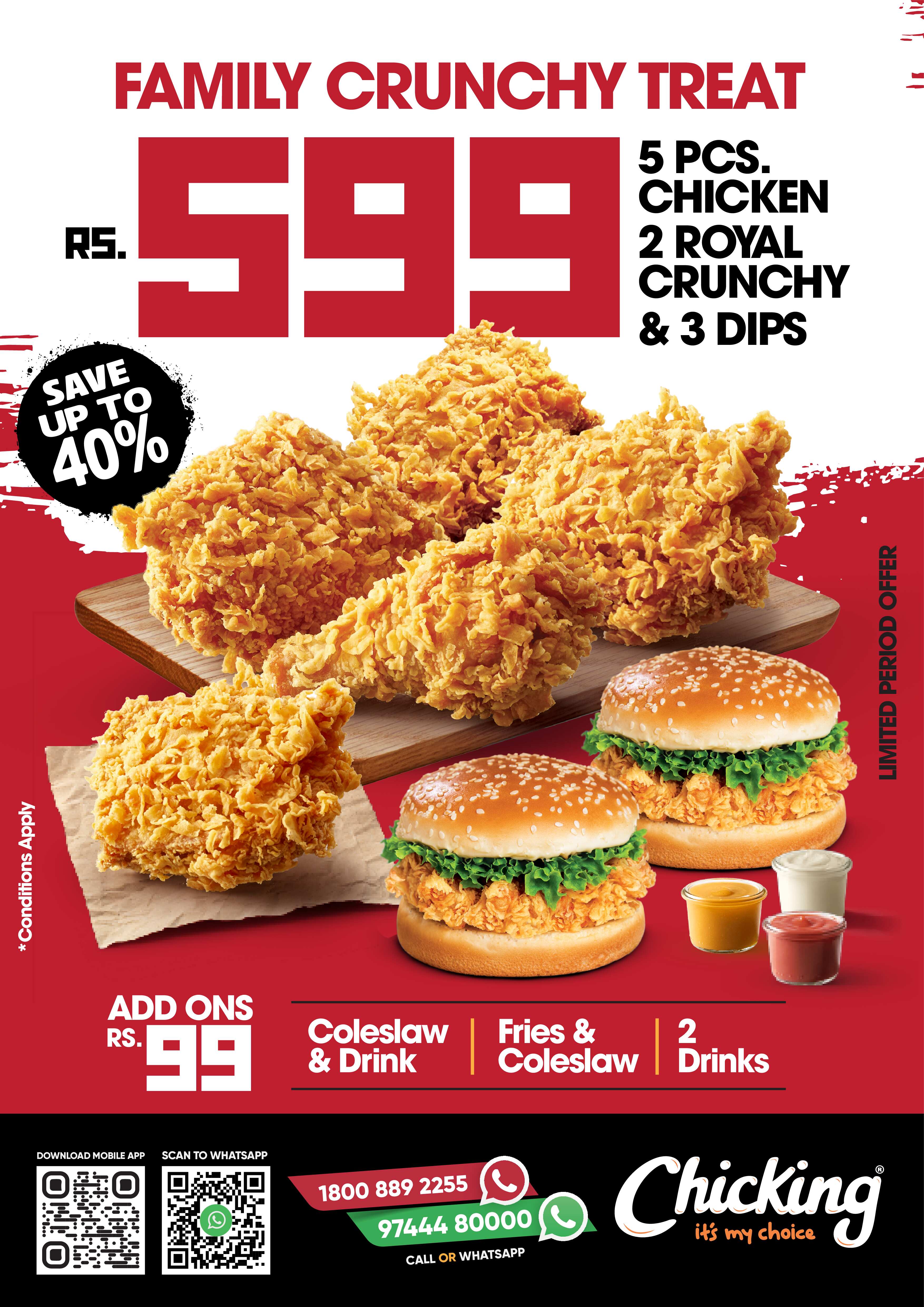 FAMILY CRUNCHY TREAT – 40% OFF!