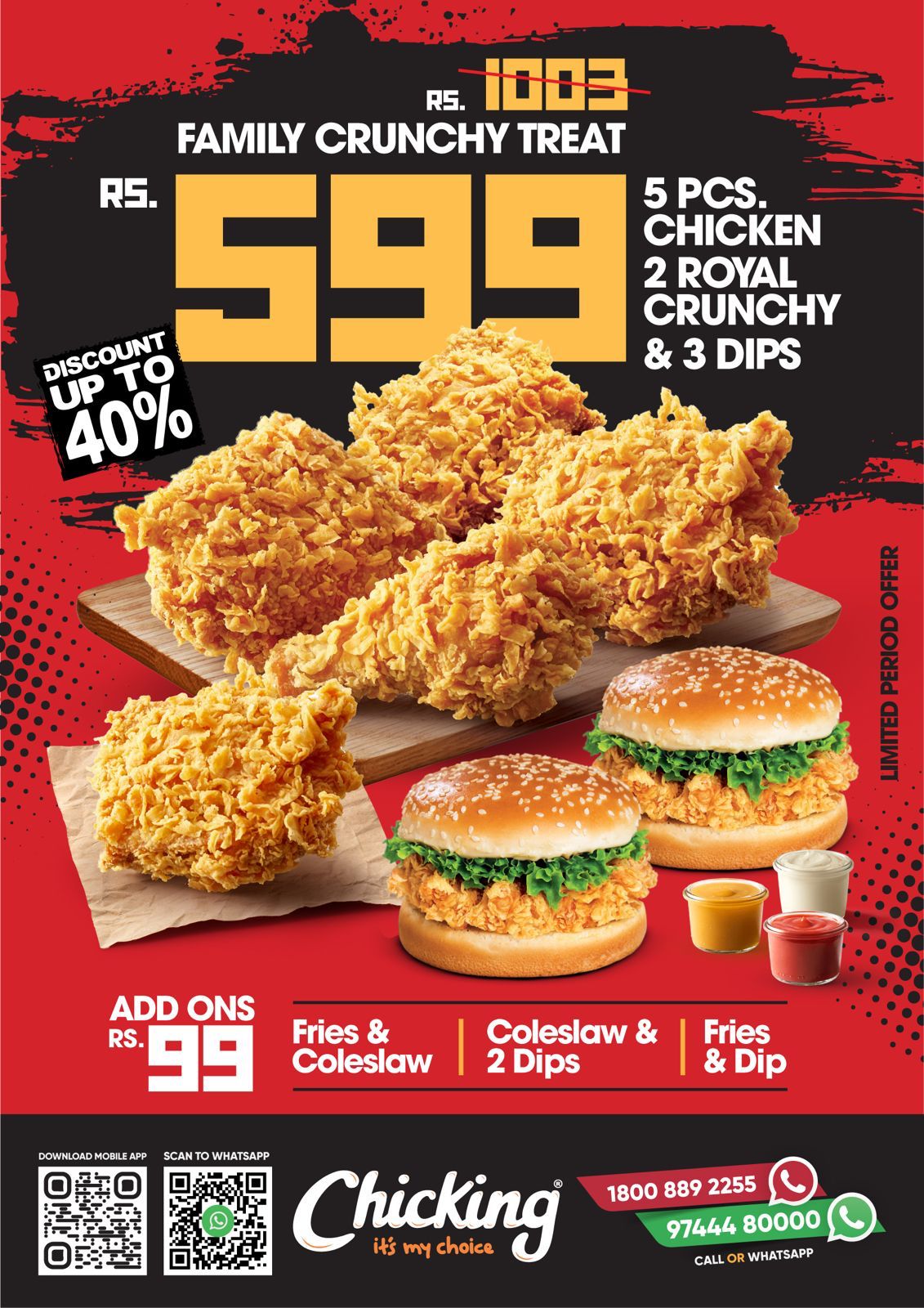 Sizzling Chicking Deals: Family Feasts Starting at Just ₹599!
